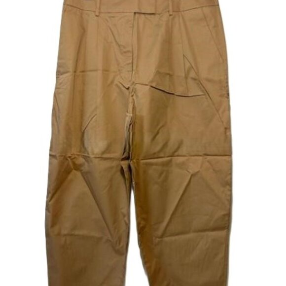 Anthropologie Exquise Barrel-Leg Chino Pants Cedar Size XL - Picture 4 of 12